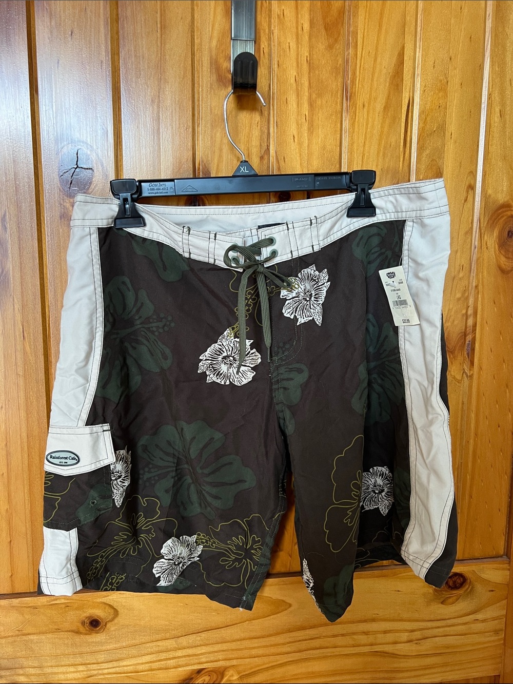 Women’s Brown Floral Boardshorts - Unknown Brand